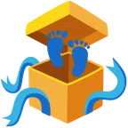 regalo + impronta di piedi