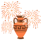 fuochi d’artificio + anfora