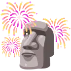 fuochi d’artificio + Moai