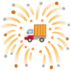fuochi d’artificio + camion