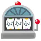 slot machine + note musicali