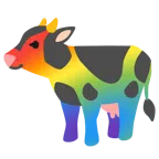 Kuhgesicht + Regenbogen