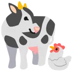 Kuhgesicht + Huhn