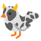 Kuhgesicht + Vogel