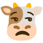 Kuhgesicht + verstimmtes Gesicht