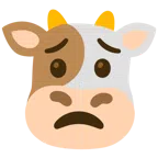 Kuhgesicht + besorgtes Gesicht