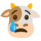 Kuhgesicht + weinendes Gesicht