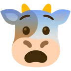 Kuhgesicht + ängstliches Gesicht