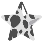 Kuhgesicht + weißer mittelgroßer Stern