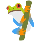 Frosch + Nadelbaum