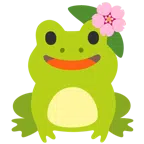 Frosch + Kirschblüte