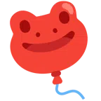 Frosch + Luftballon