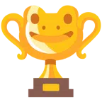 Frosch + Pokal