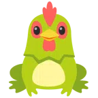 Frosch + Huhn