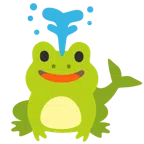 Frosch + blasender Wal