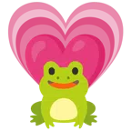 Frosch + wachsendes Herz