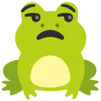 Frosch + verstimmtes Gesicht