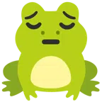 Frosch + nachdenkliches Gesicht