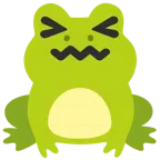 Frosch + verwirrtes Gesicht
