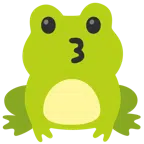 Frosch + küssendes Gesicht