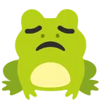 Frosch + enttäuschtes Gesicht