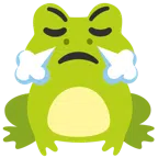 Frosch + schnaubendes Gesicht