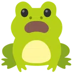 Frosch + entsetztes Gesicht