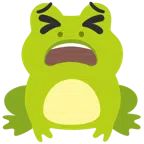 Frosch + müdes Gesicht