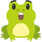 Frosch + erstauntes Gesicht