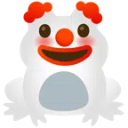 Frosch + Clown-Gesicht