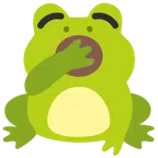 Frosch + gähnendes Gesicht