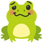 Frosch + schwindeliges Gesicht