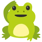 Frosch + salutierendes Gesicht