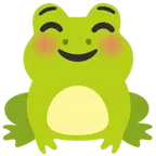 Frosch + lächelndes Gesicht