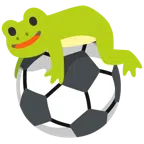 Frosch + Fußball