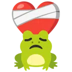 Frosch + Herz mit Verband