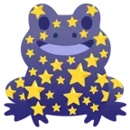 Frosch + weißer mittelgroßer Stern