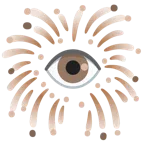 ojo + fuegos artificiales