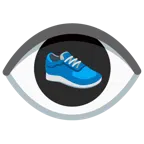 ojo + zapatilla deportiva