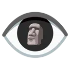 ojo + estatua moái