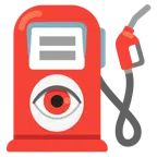 ojo + surtidor de gasolina