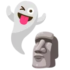 Gespenst + Statue