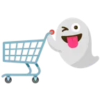 Gespenst + Einkaufswagen