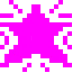 Computerspiel-Monster + funkelnder Stern