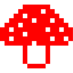 Computerspiel-Monster + Fliegenpilz