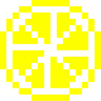 Computerspiel-Monster + Zitrone