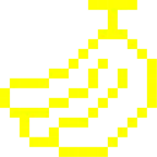 Computerspiel-Monster + Banane