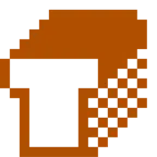 Computerspiel-Monster + Brot