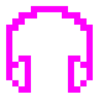 Computerspiel-Monster + Kopfhörer