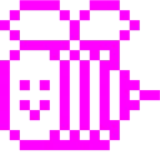 Computerspiel-Monster + Biene